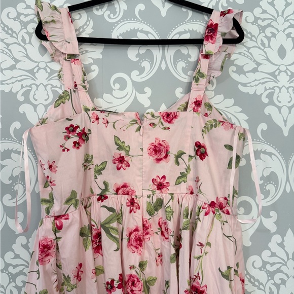 Torrid Retro Chic Flutter Sleeve Poplin Midi Dress - Picture 8 of 9